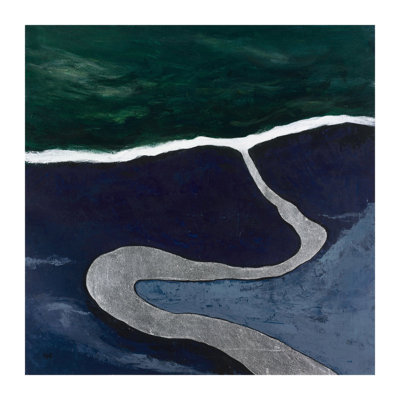 «Coastal Sheen 2» par Kyle Goderwis - peinture sur toile tendue