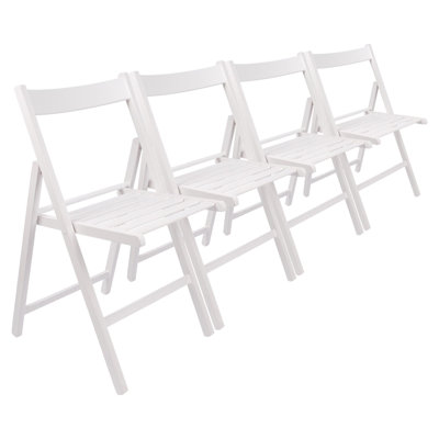 Harbour Housewares - Beech Wood Folding Chairs
