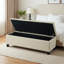 Banc de rangement capitonné l 49 po