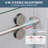 44"- 48" W x 74"H Single Sliding Frameless Shower Door, Sliding Door with 1/4" (6mm) Tempered Glass, Easy-Clean Nano Coating for Walk-in Shower, Smooth Quiet Glide, Brushed Nickel-135621745