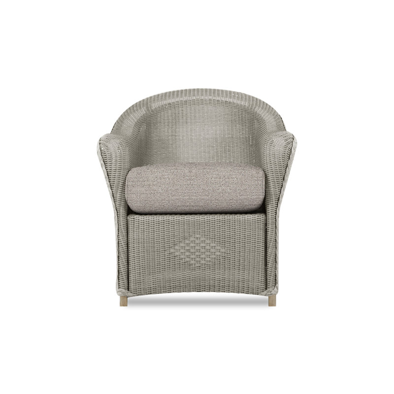 Reflections Outdoor Dining Armchair, Pewter, Demo Stone