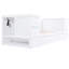 Lit de jour simple avec rangement multiple, gigogne et charge - Station pour accoudoirs en bois blanc-864998810