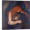 «Vampire, Love and Pain 1895» par Edvard Munch, reproduction d'art sur toile tendue