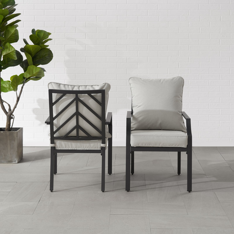Chaise de patio avec coussin Tollstrup, Non