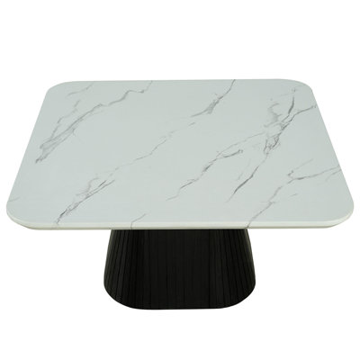 Faux Marble Top Coffee Table