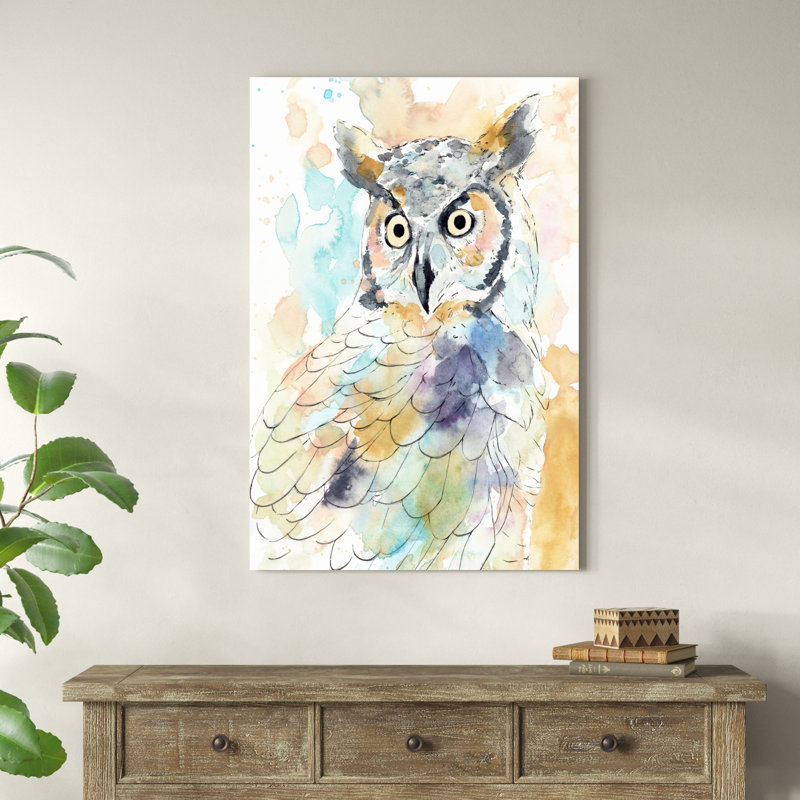 Hibou majestueux II, H 48 po x l 32 po