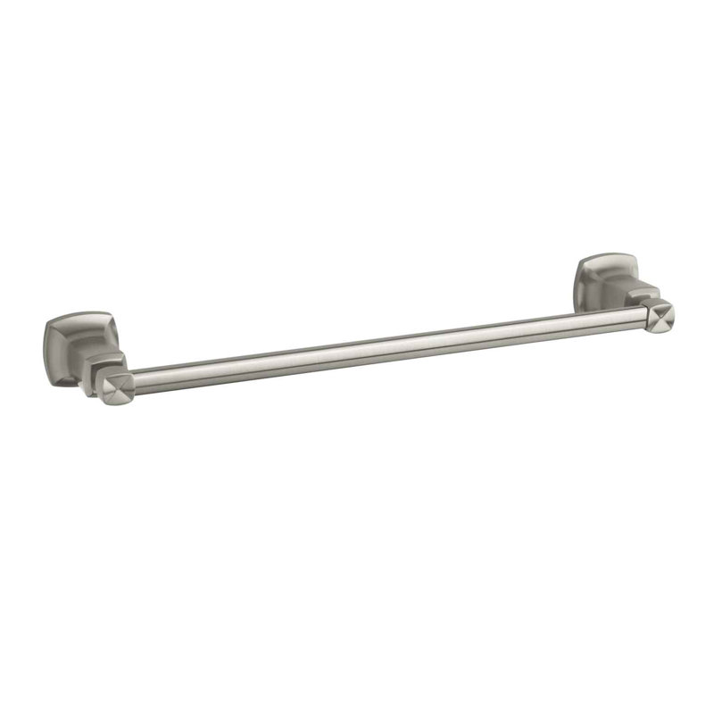 Margaux® Wall Mounted Towel Bar, 18"W, Vibrant Brushed Nickel