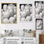 Noir et blanc, minimalisme, cactus sur toile-876001943-876001942