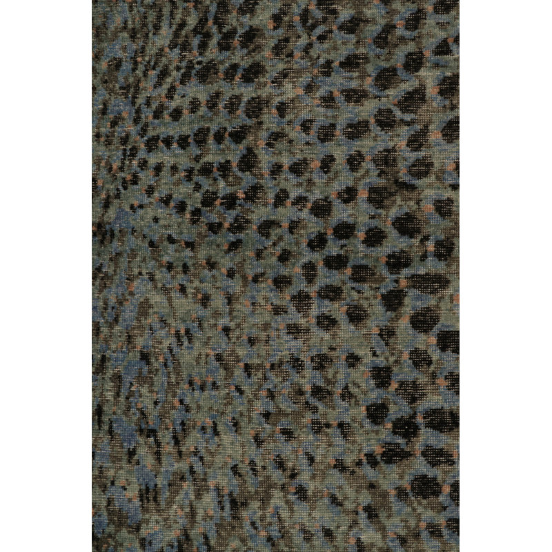 Distressed Homage Hand Knotted Wool Geometric Area Rug, Rectangle 8' x 10'