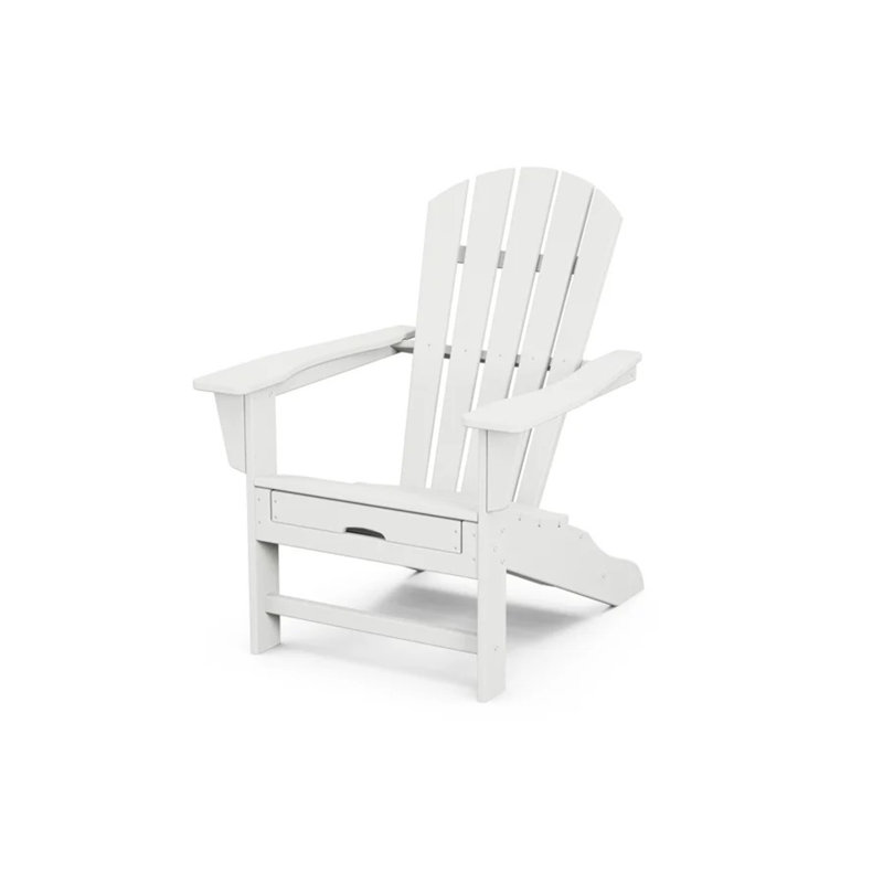 Chaise Adirondack avec repose-pieds POLYWOOD, Blanc