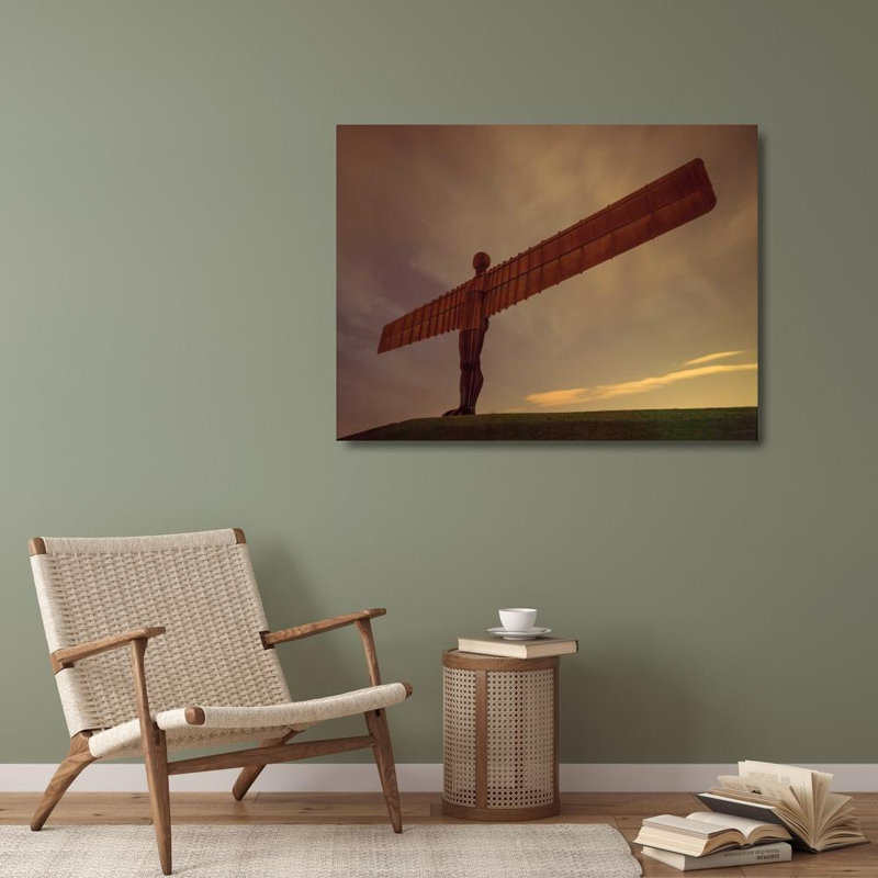 Art Art, toile tendue avec châssis Frank, Assaf: AF20120826 Angel of The North 015, 28" H x 36" W