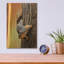 Art mural en verre épique «Curious Squirrel» par Jim Brune, 12 po x 16 po