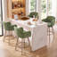 Tabourets de bar pivotants en chenille avec accoudoirs-2048631171