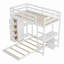 Lit superposé simple au-dessus de simple avec bureau intégré Grigoria par Harriet Bee-981704626