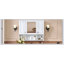 Armoire à pharmacie murale 35 po x 28 po avec miroir et tablettes ouvertes, solution de rangement moderne pour la maison-696440442