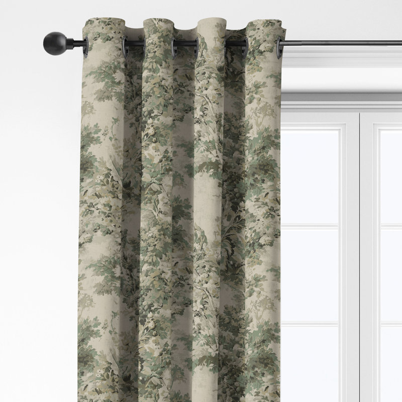Ensemble de 2 rideaux en coton avec œillets Dolce, L 50 po x L 108 po