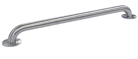 Barre d’appui texturé décorative 48" avec vis cachée en nickel satin