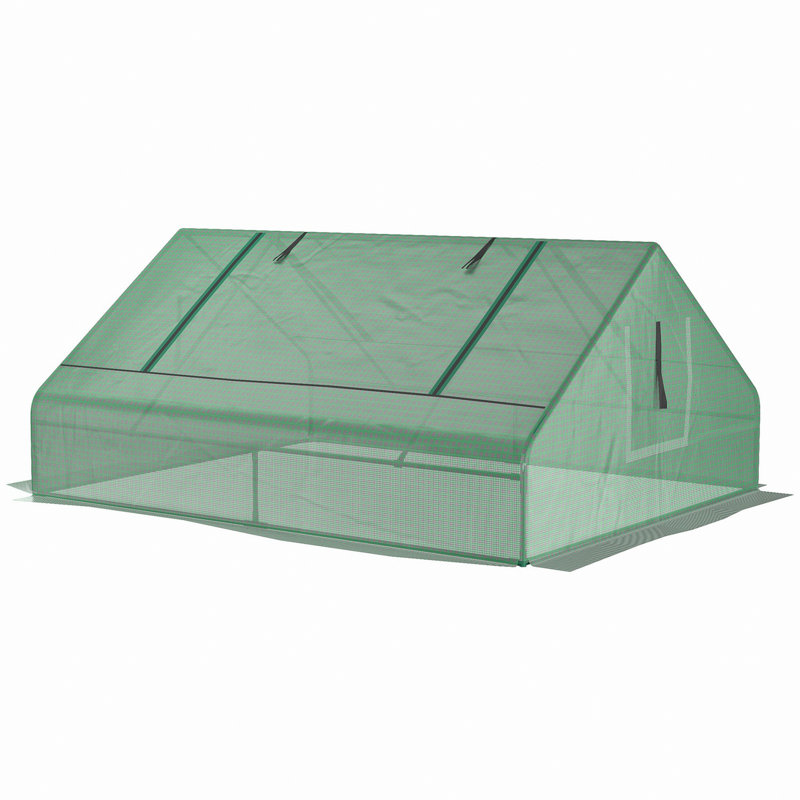 Mini Greenhouse With Zipper Windows And Door For Outdoor