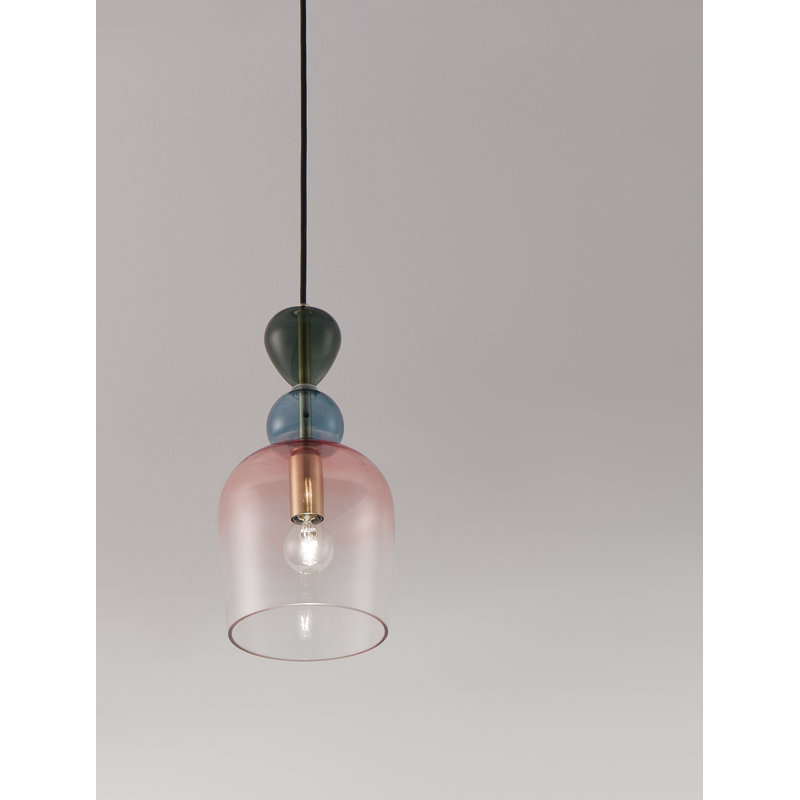 Sandy Gold Metal  Glossy Glass  LED E14 1x5 Watt 230 Volt  IP20 Bulb Excluded  D: 10.8 H1: 30 H2: 184 cm Adjustable height