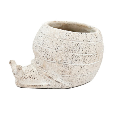 Vytautas Decorative Sand And Cement Planter 8.3X7x4.7 Inches With Beige Finish For Rustic Decor Plant Combinations Indoor Arrangements