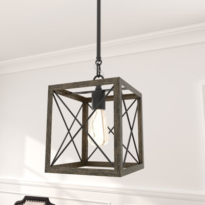 1 - Light Kitchen Lantern Square/Rectangle Pendant UL Certified