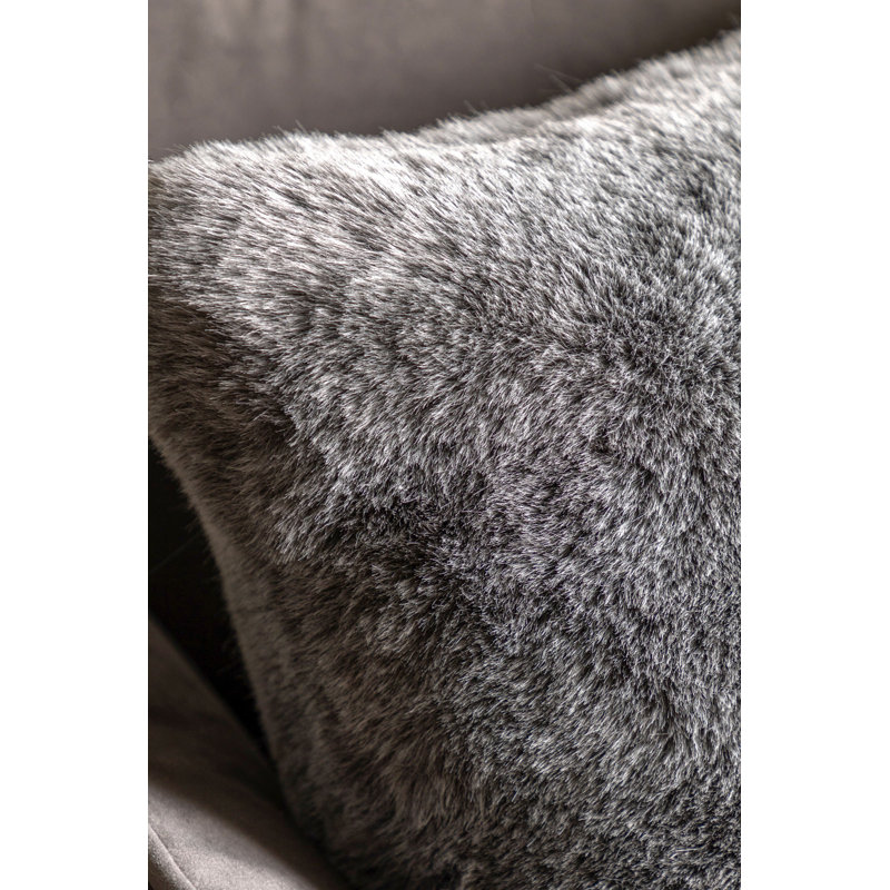 Bernat Grey Square Throw Cushion, 50cm H x 50cm W