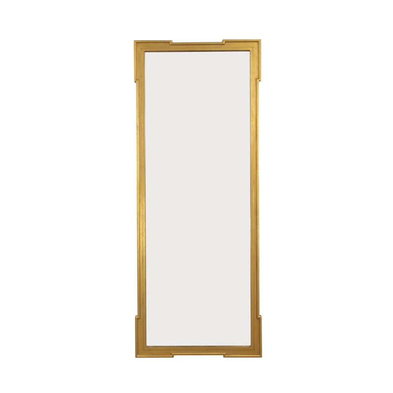 Parz Flat Wall Mirror, Gold Leaf