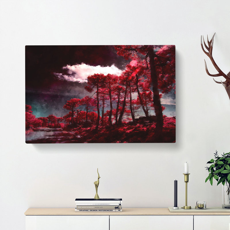 Plum Forest - Wrapped Canvas, 50cm H x 76cm W x 3cm D
