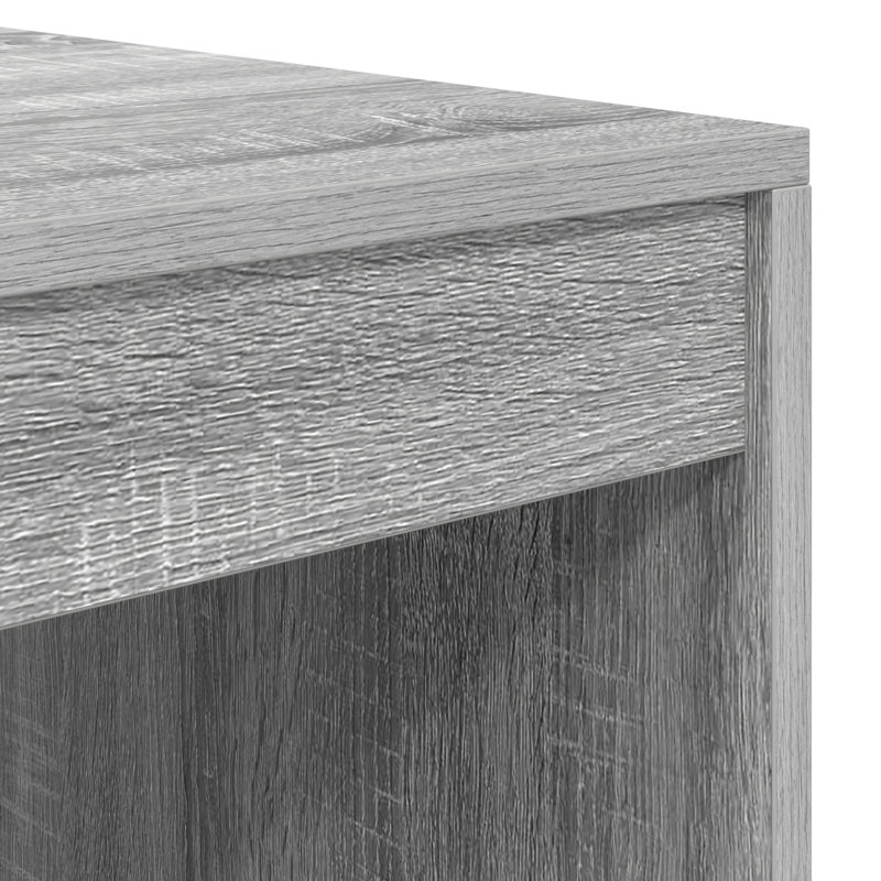 Writing Desk Particle Board 76 Cm, 76cm H x 90cm W x 50cm D, Grey Sonoma