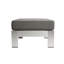 Ensemble de causeuse en aluminium avec coussins Hilary