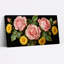 Roses roses et marguerites jaunes, reproduction d'art sur toile tendue sur toile, ensemble de 1-136582942