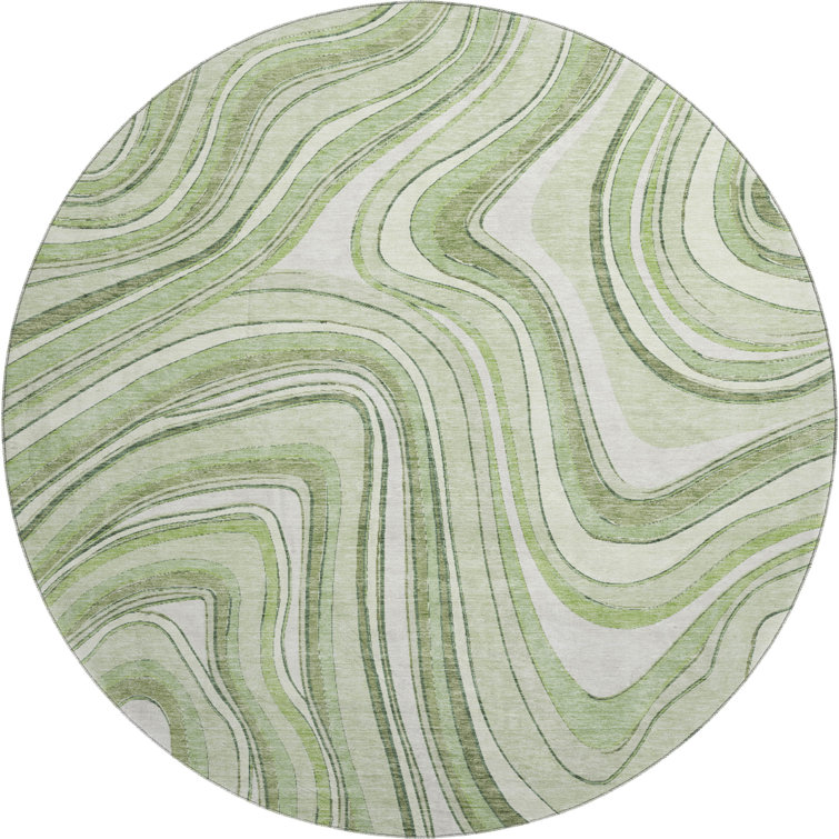 Premium Machine Washable Prisco Aloe Rug