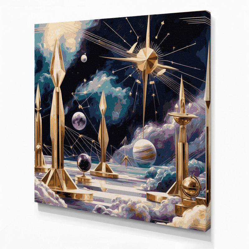 Art mural sur toile mauve, H 32 po x l 32 po