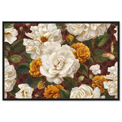 Art mural Maroon Elegance