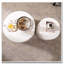 Ensemble de tables de rangement rondes blanches