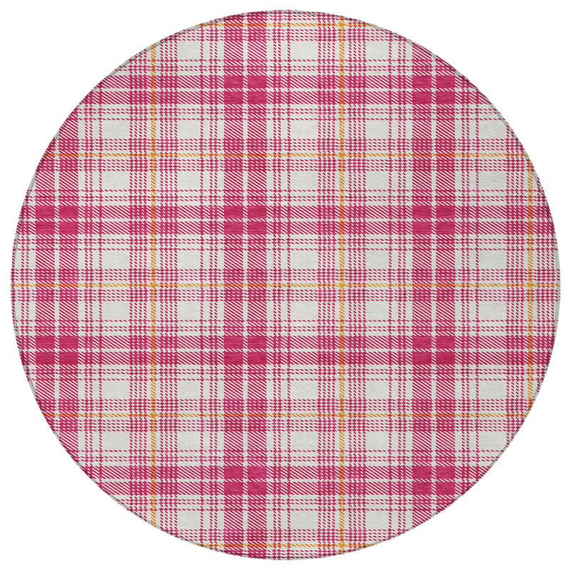 Tapis rond intérieur lavable 8 pi Blush