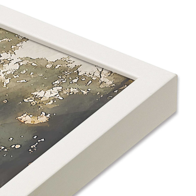 «Still Waters Cast», reproduction encadrée, Blanc opaque, H 12 po x l 15 po