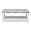 Table basse en bois massif avec rangement Decastro-917793042