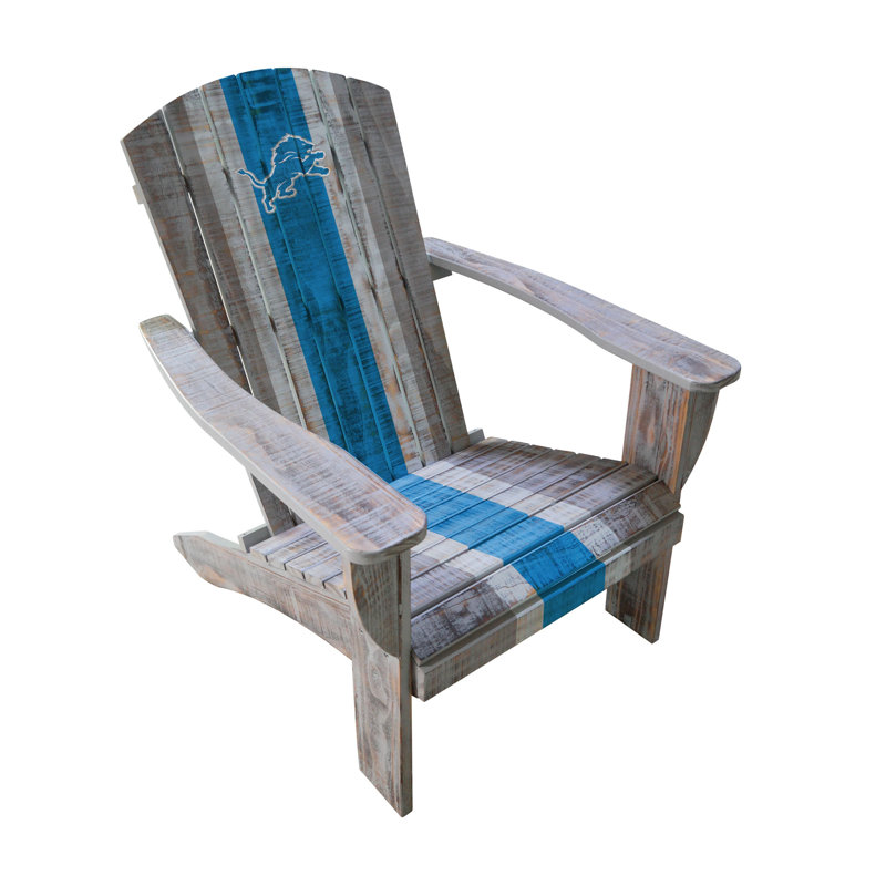 Wood Outdoor Adirondack Chair, Detroit Lions