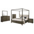 Ensemble de chambre à coucher grand lit 5 pièces Finnlo