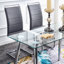 Chaise d'appoint en similicuir