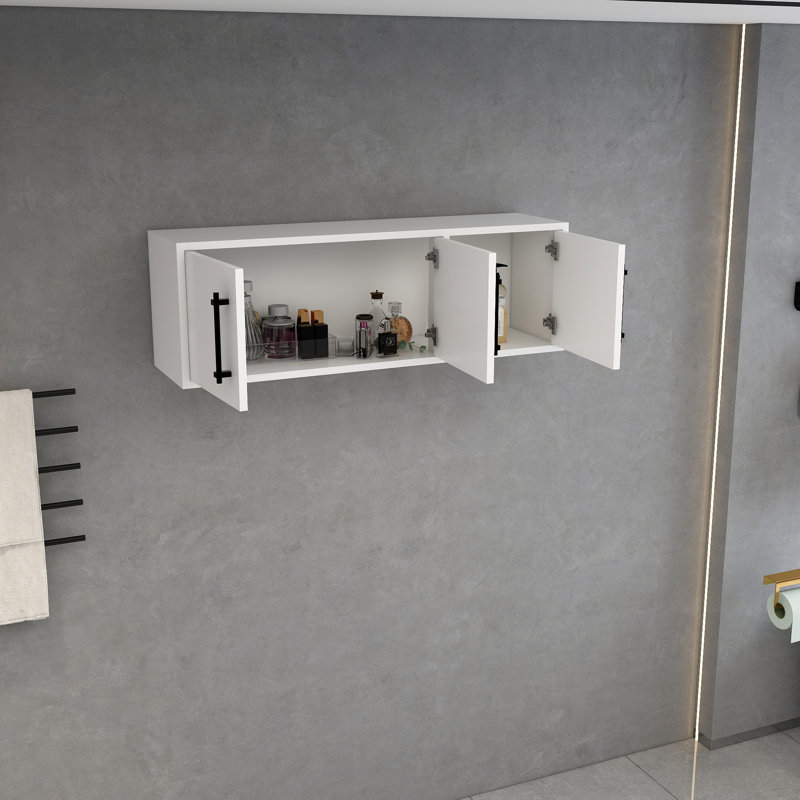 Victoria 42 Inches Top Cabinet Wall-Mounted (Right), Gloss White