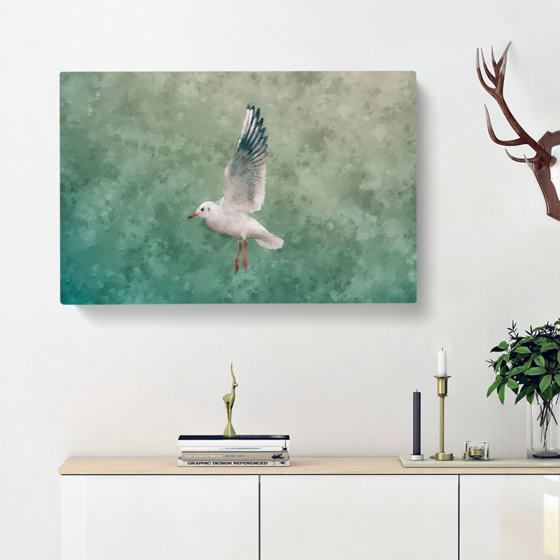 Seagull Painting - Wrapped Canvas, 60cm H x 91cm W x 3cm D