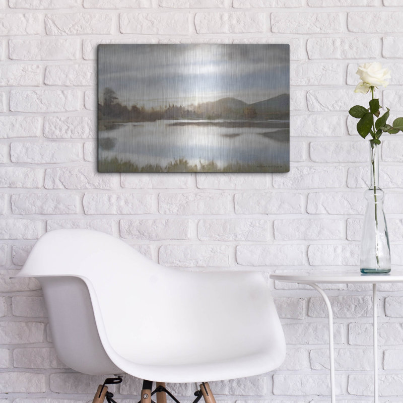 «Lakeview Sunset Landscape» par Bluebird Barn, H 16 po x l 24 po