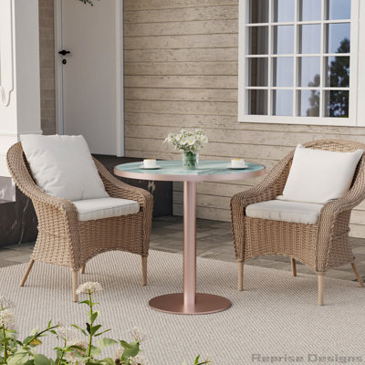 Squard Modern Dinning Table 31.5 inches Bistro Table Tulip Table with Faux Marble top,Easy Assemble,Sturdy Metal Frame Diameter
