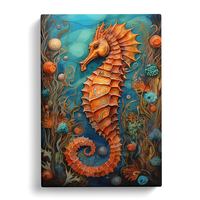 Seahorse - Print, 76cm H x 50cm W x 3cm D