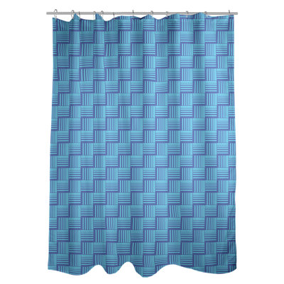 Rideau de douche simple basketweave rayures classic