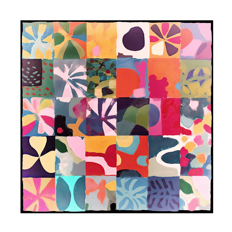 Art sur toile de Sasha Matisse, H 14 po x l 14 po
