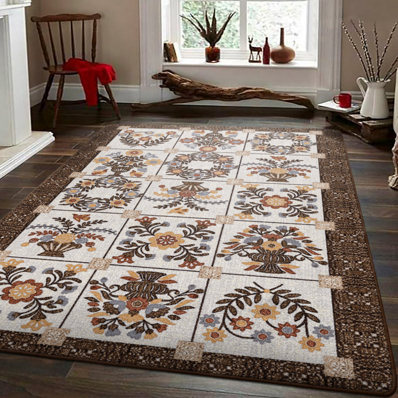 Jovie Floral Indoor Rug, Rectangle 7'8" x 10'9"
