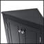 Armoire de rangement triangulaire noire avec tablettes réglables-1090583172